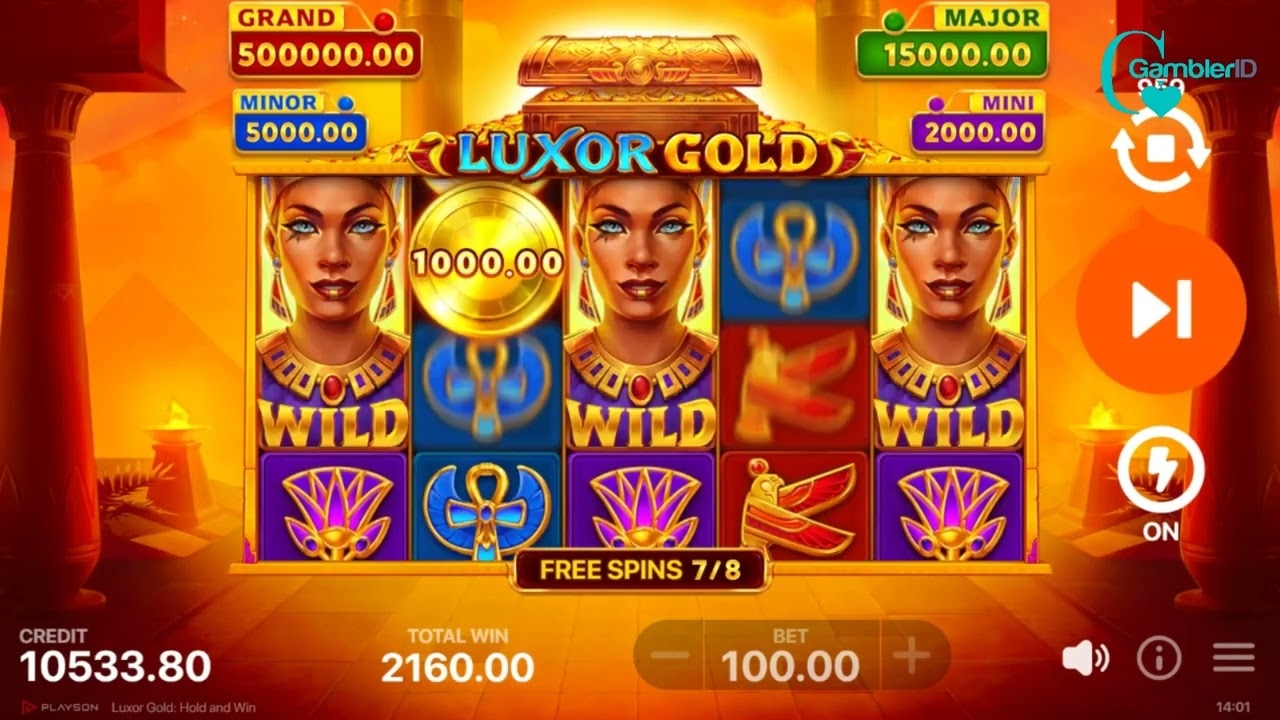 luxor-gold-hold-and-premio Interfaz